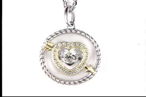 Sterling Silver CZ Pendant