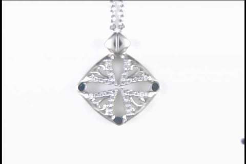 Sterling CZ Multi-Style Pendant