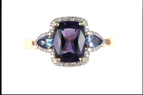 14k Yellow Gold Amethyst Ring