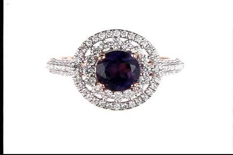 14k Rose Gold Amethyst Ring
