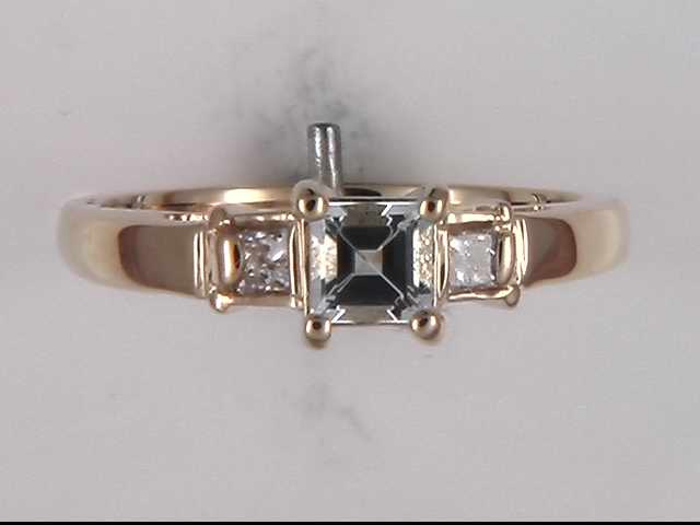 14k Yellow Gold Aquamarine Jewelry