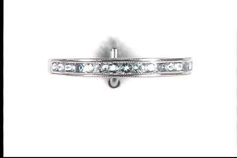 10k White Gold Aquamarine Ring