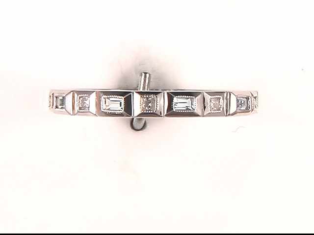 10k white Gold blue topaz ring