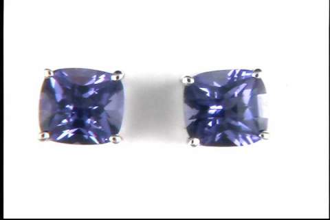 14K White Mystic Topaz Earrings