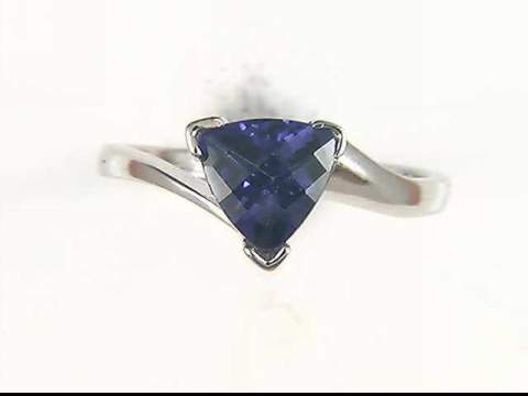 14K Lab Alexandrite Ring