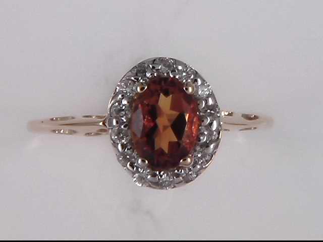 14K White Citrine Ring
