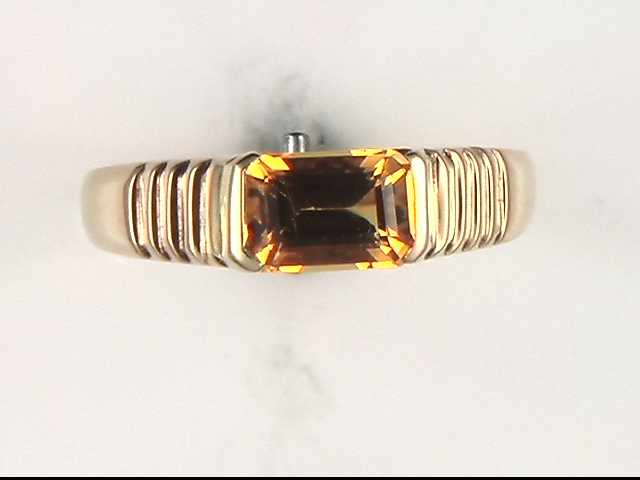 14k Yellow Gold Citrine Ring