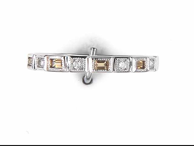 10k White Gold Citrine Ring