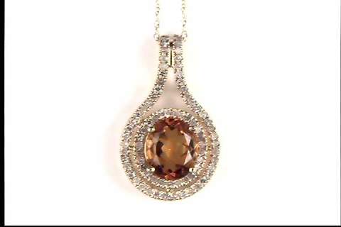 14K Yellow Citrine Pendant