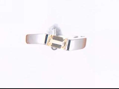 10k White Gold Citrine Ring