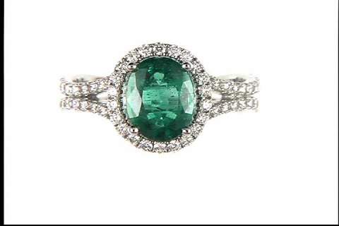 Emerald and Diamond Ring