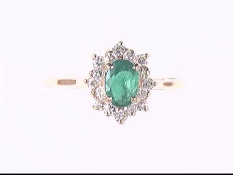 14k Yellow Gold Emerald Ring