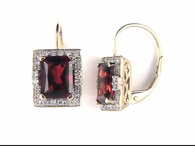 14k Yellow Gold Garnet Jewelry