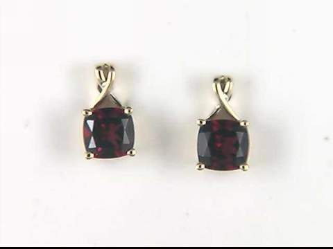 10K Yellow Garnet Earrings