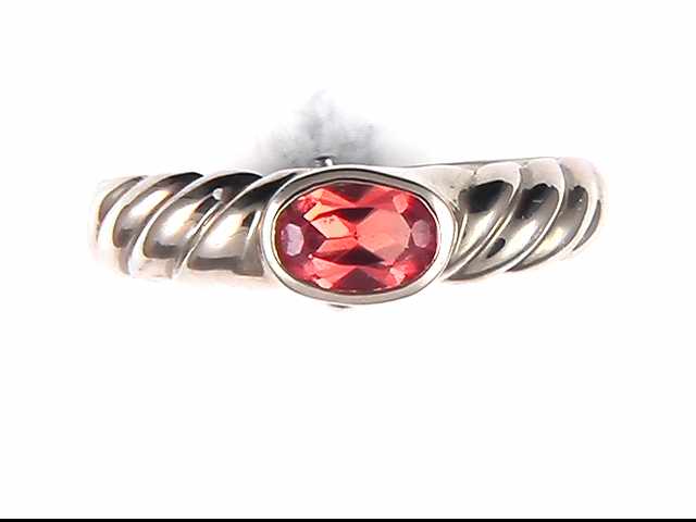 14K Yellow Padparadschah Sapphire ring