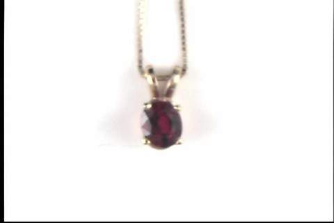 14k Yellow Gold Natural Red Spinel Pendant