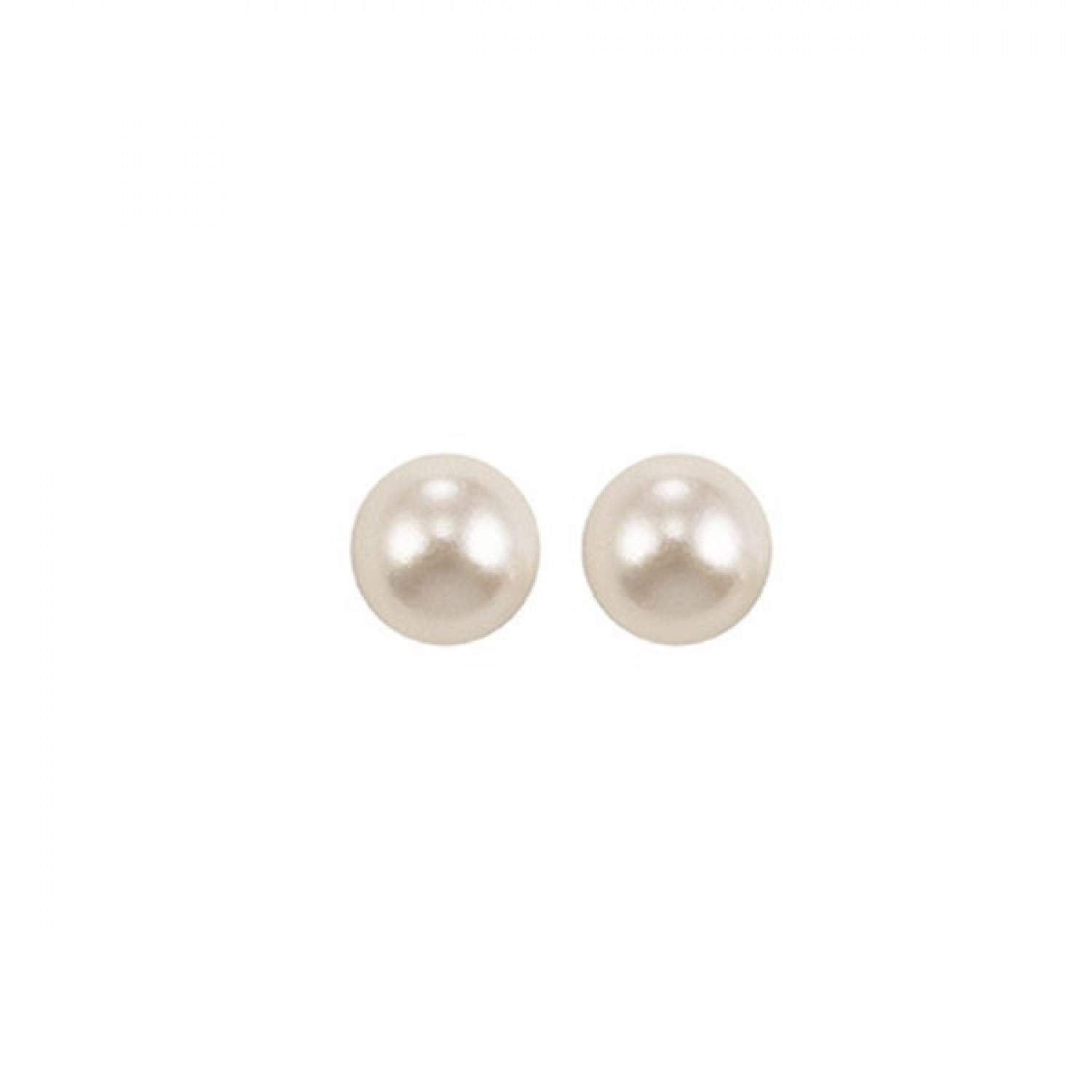 14K white Pearl Earrings