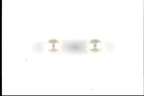 14k White Gold Pearl Earrings