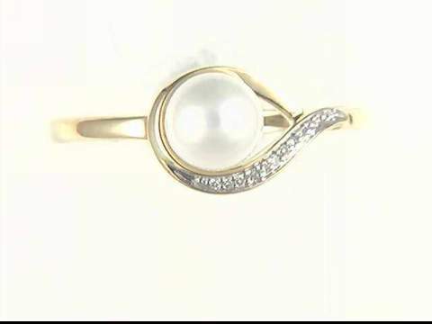 14K Yellow Pearl Ring