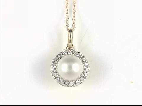 10k Yellow Gold Pearl Pendant