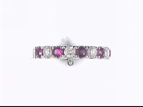 14k White Gold Ruby Ring