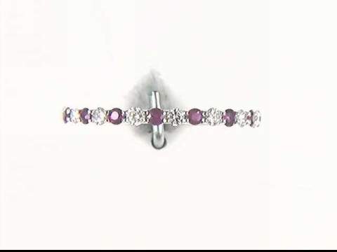 10k White Gold Ruby Ring