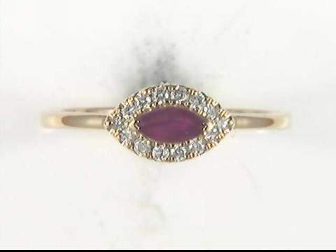 10k Yellow Gold Ruby Ring