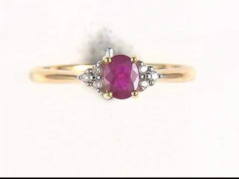 14K Yellow Ruby Ring