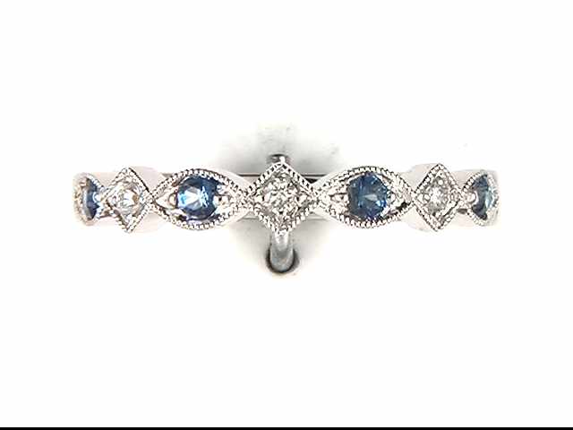 10K White Gold Sapphire Ring