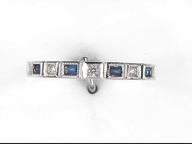 10k White Sapphire Ring