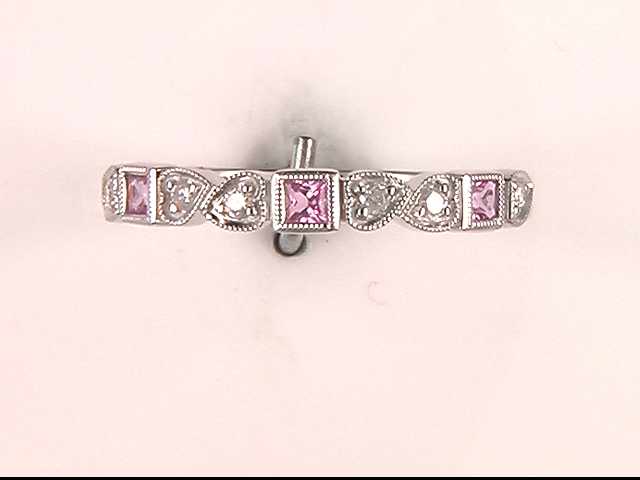 10k White Gold Sapphire Ring