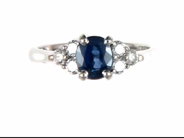 Platinum Sapphire Ring