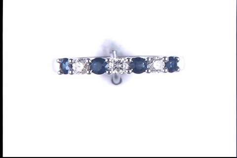 14k White Gold Sapphire Ring